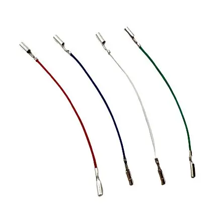 4Pcs Universal Cartridge Stylus Cable Leads Header Wires For LP Vinyl Phonograph Turntable Phono Headshell Holder Accessories