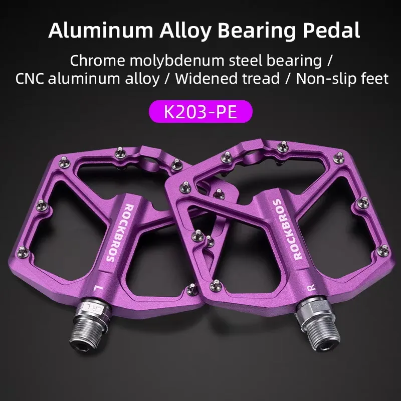 ROCKBROS Lokaler Versand Fahrradpedale aus Aluminiumlegierung Ultraleichte Wasserdichte Fahrradpedale mit Versiegelten Staubdichten Lagern Fahrradzubehör