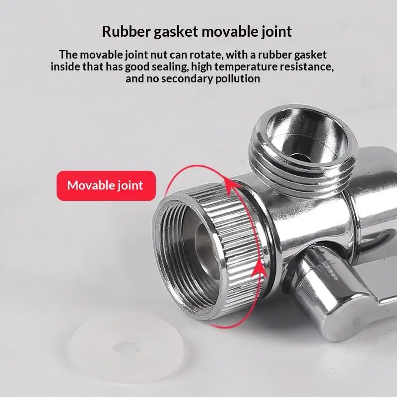 1PC Faucet Adapter Kitchen Sink Splitter Diverter Valve Water Tap Connector For Toilet Shower Bathroom Kitchen view 4
