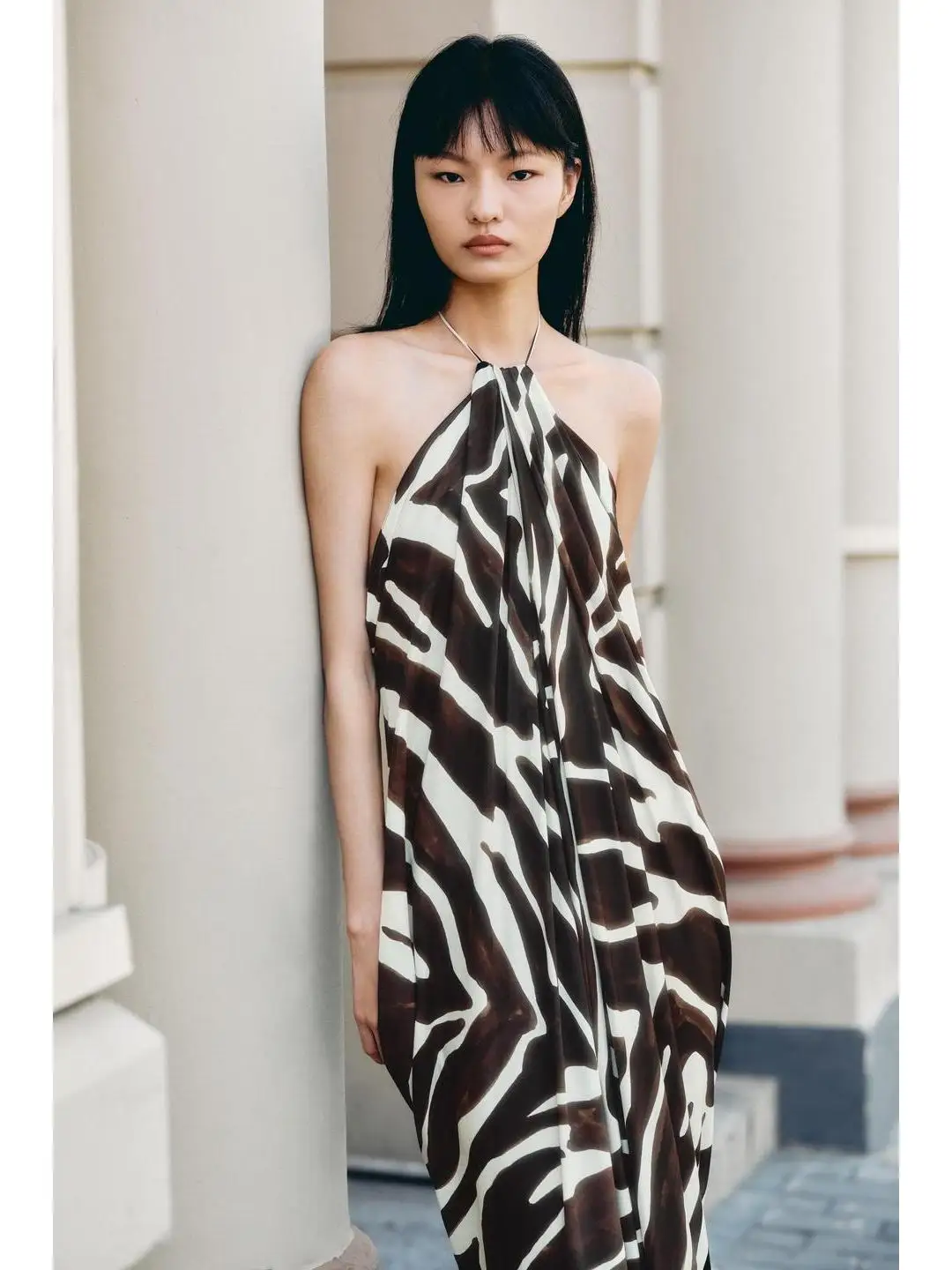 

Асимметричный дизайн Bal Animal Print Maxi Dr Cleanfit Sle Летняя свадебная одежда Par Ladies Faion Одежда большого размера