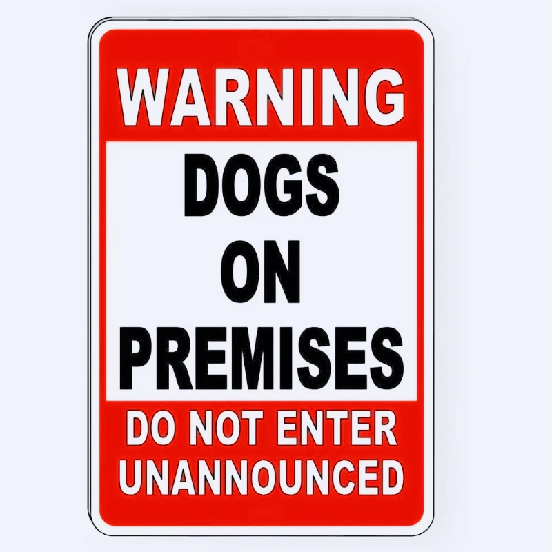 ملصقات سيارة للكلاب تحذيرية في المباني لا تدخل غير مشوهة 15 سم PVC KK