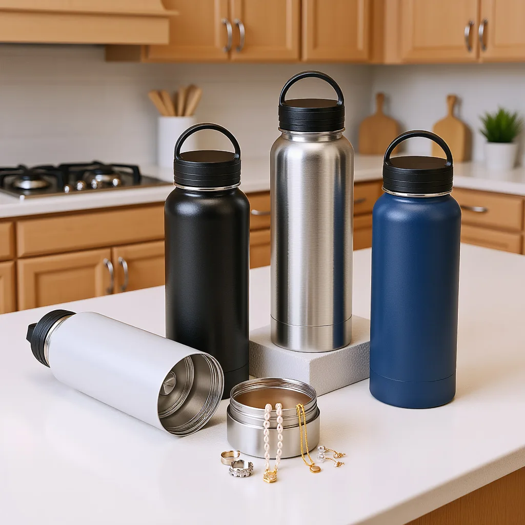 

720ml 32oz Double-layer Detachable Space Kettle Stainless Steel Storage Hiding Item Insulated Cup Outdoor Kettle Outdoor Sports