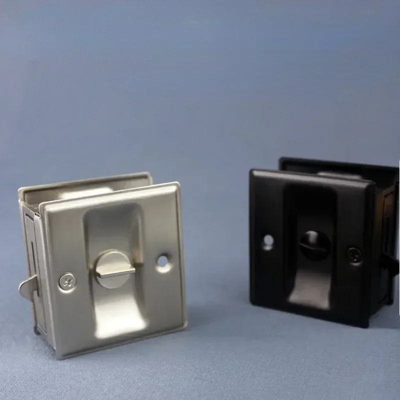 Kunci Pintu Geser Tersembunyi Kunci Pintu Tarik Terintegrasi Kunci Geser Balkon Dapur Kamar Mandi Kunci Kait Dorong-Tarik Perlengkapan Rumah