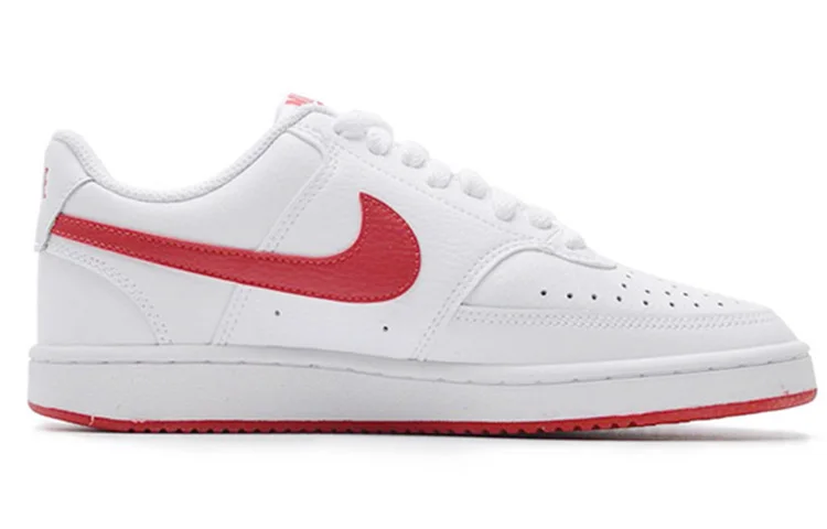 Nike Court Vision Low White University Red Women's Sneakers shoes With Original Box