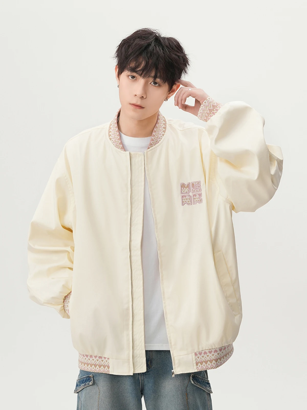 

Новый китайский джет с вышивкой, свободный крой, бейсбольный Sle для мужчин и женщин, осенняя модная дизайнерская верхняя одежда для пар