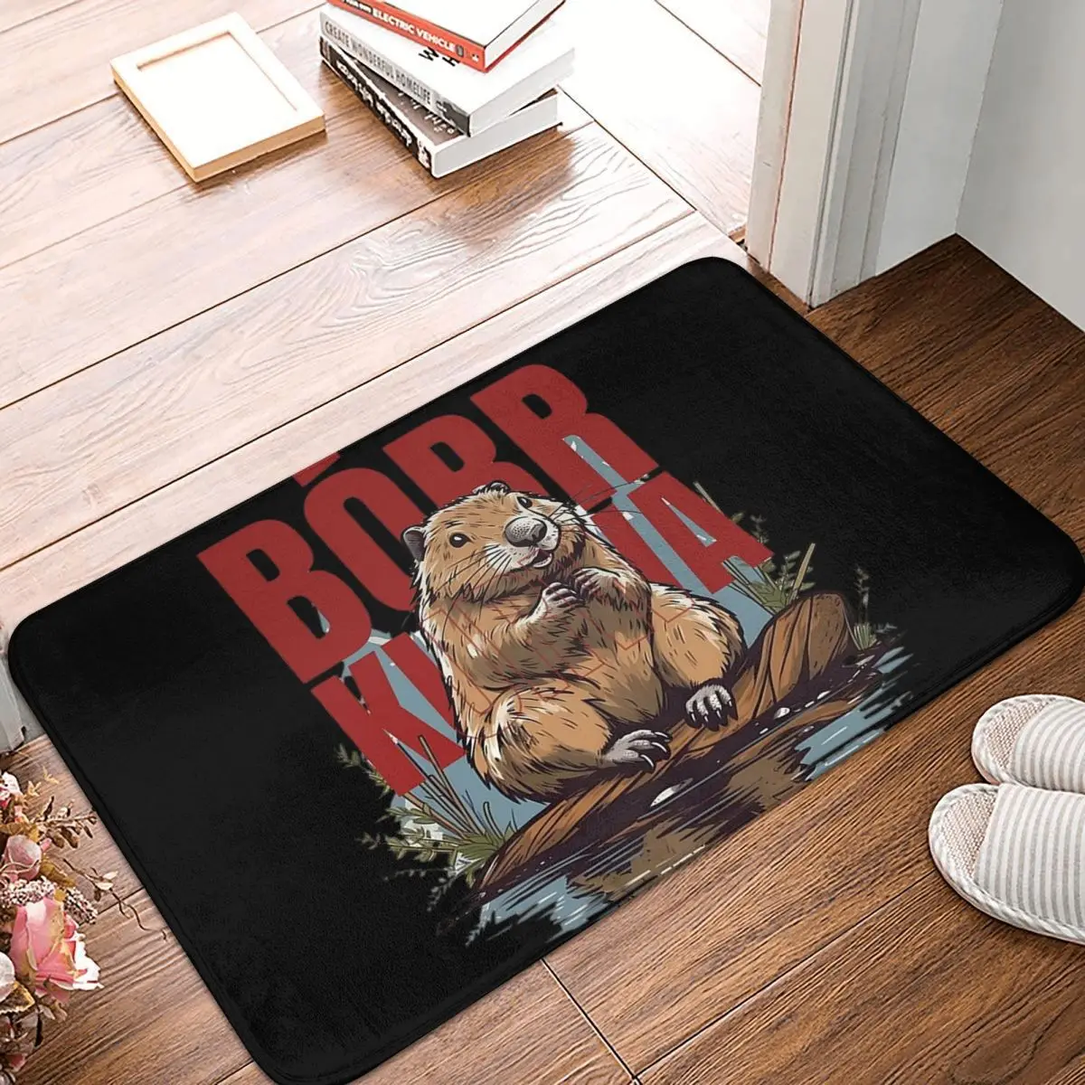 Bbr Ku&a - Bober, Bbr, Beaver Non-slip Doormat Floor Mat Sand Scraping Carpet Rug for Kitchen Entrance Home Bedroom Footpad Mats