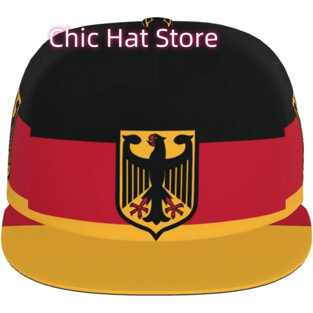 ألمانيا أزياء العلم قبعة بيسبول للرجال النساء للجنسين قابل للتعديل قبعات سائقي الشاحنات Snapback قبعة الشمس الوطنية شقة بيل حافة القبعات