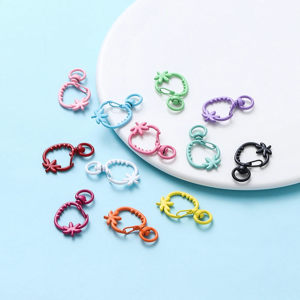 5pcs/lot Mix Snap Hook Trigger Clips Buckles For Keychain Lobster Clasp Hooks Key Ring Clasp DIY Jewelry Making Supplies