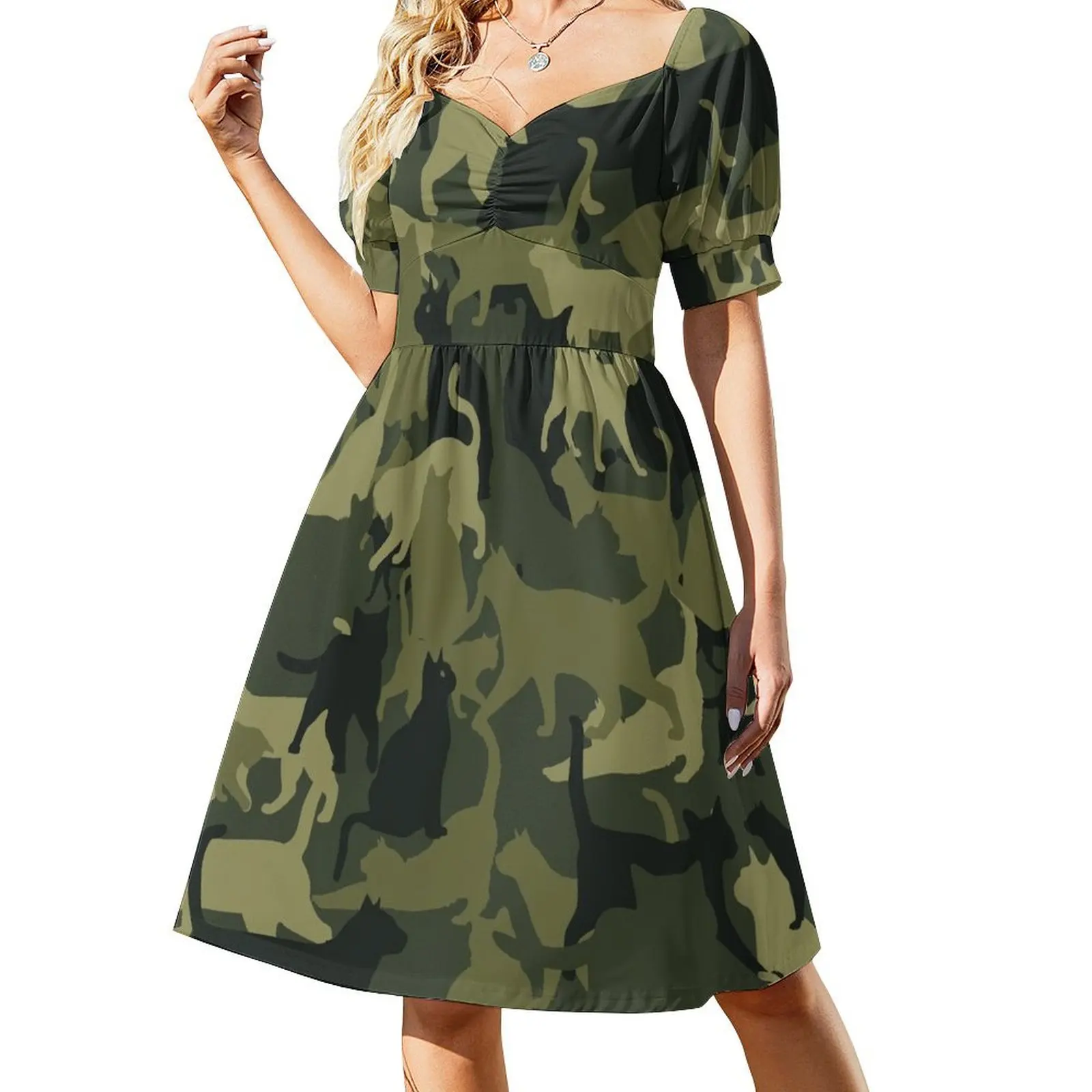 

Cat Camouflage Cute Cat Dress luxury evening dress woman for wedding birthday dress for women luxury 2024