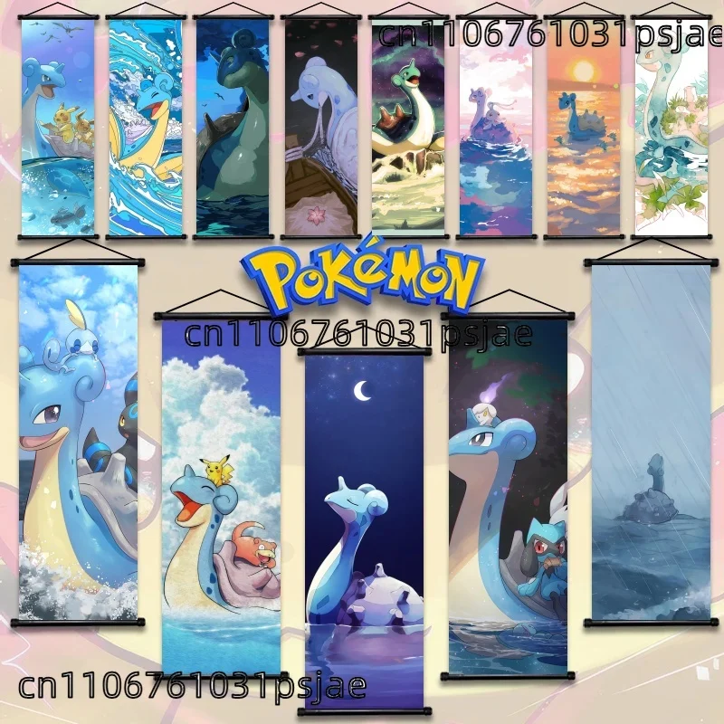 

Show Lapras in Serene, Ocean - Inspired Scenes. Soft Colors, Cute Vibes. Perfect for Adding A Calming, Adorable Touch To Rooms