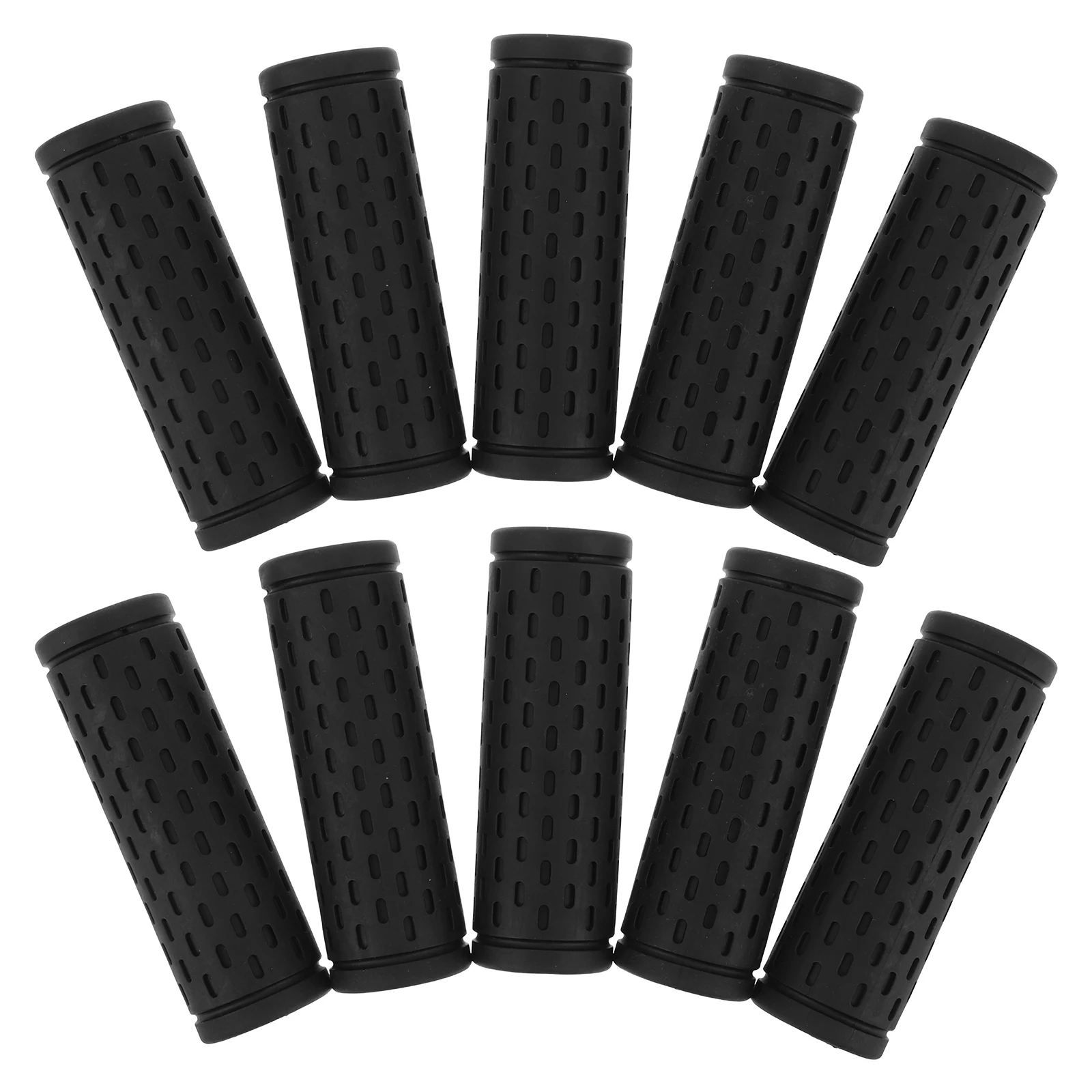 

10pcs Rubber Handlebar Non Slip Mountain Bike Handle Covers Scooter Accessories Durable Comfortable For Bicycle Handlebar Hand
