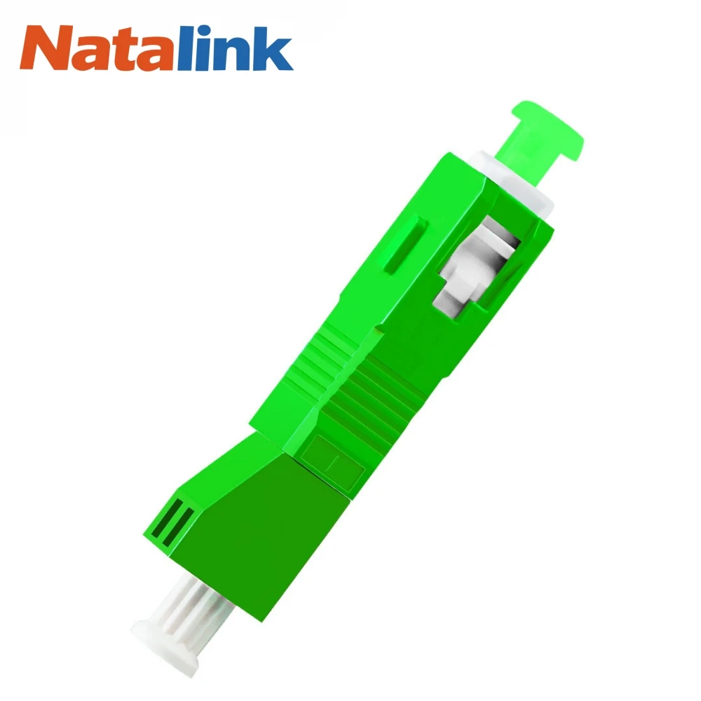 Natalink SC/APC male to LC/APC Female Simplex Hybrid Optical Fiber Connector Fiber Flange Single Mode Adapter for FTTH Coupler