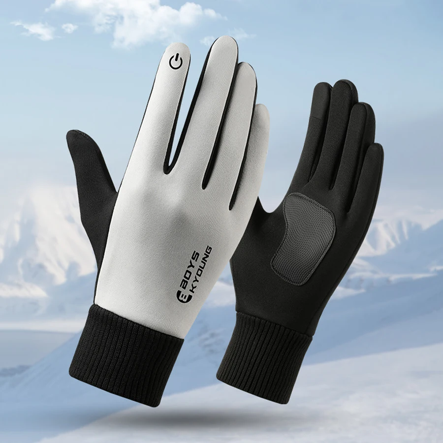 AliExpress Warm gloves for men in winter, thickened with velvet, touch screen, waterproof, cold proof, antifreeze, outdoor cycling, driving