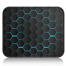 Small Cute Gaming Mouse Pad Hexagon Geometric Pattern Mousepad Desk Mat Deskmat Computer Offfice Accessories Table Carpet