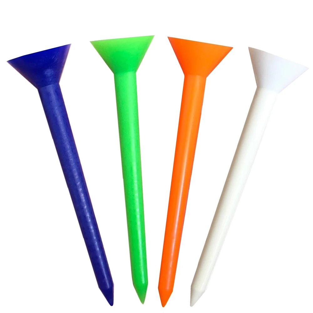 THANKSLEE-Durable Plastic Big Cup Golf Tees, Unbreakable Tee, Reduce Friction, Golf Training Aid Tools, 83mm, 70mm, 100 Pcs