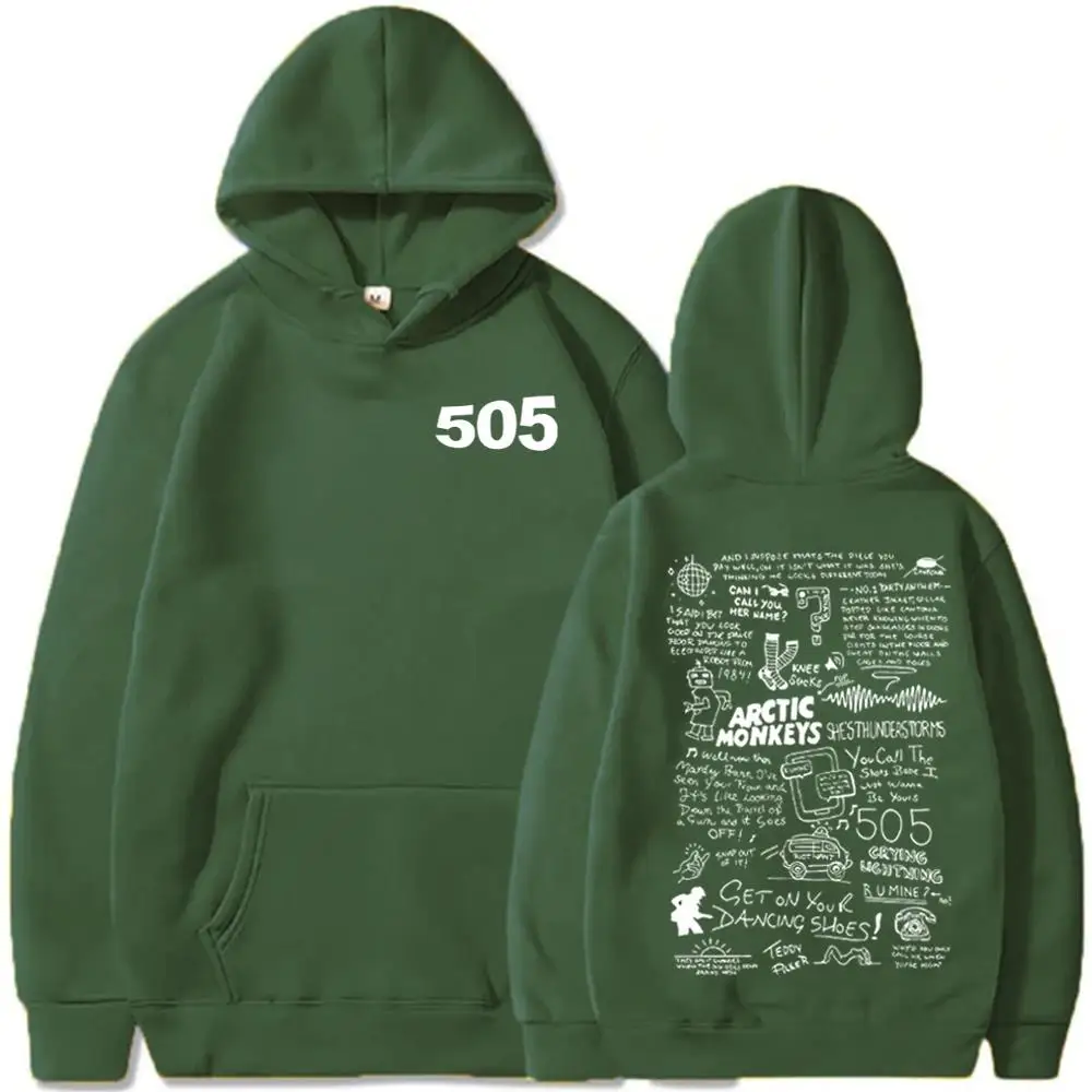 505 Hoodie Arctic Monkeys Music Merch Gift for Fan Pullover Tops Streetwear  Unisex