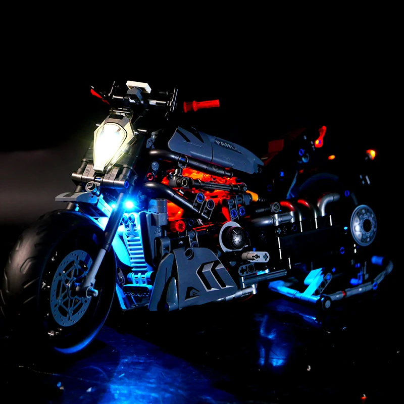 RC DIY LED-Licht-Kit für Lego Chic-Block Motorrad Baustein-Set (nur LED-Licht, ohne Blöcke Modell)