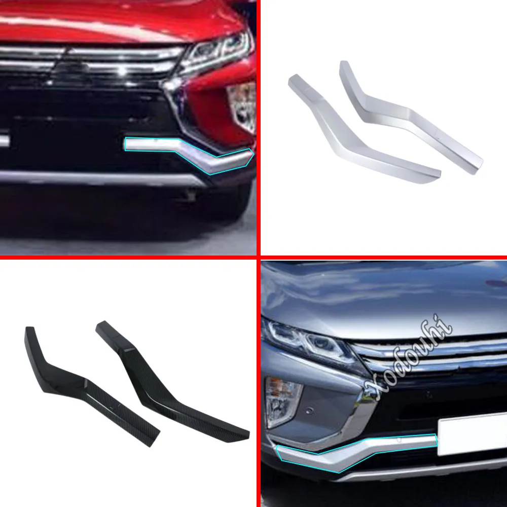 

Styling Trim Head Front Bottom Racing Grid Grill Grille Strip Bumper For Mitsubishi Eclipse Cross 2017 2018 2019 2020 2021 2022