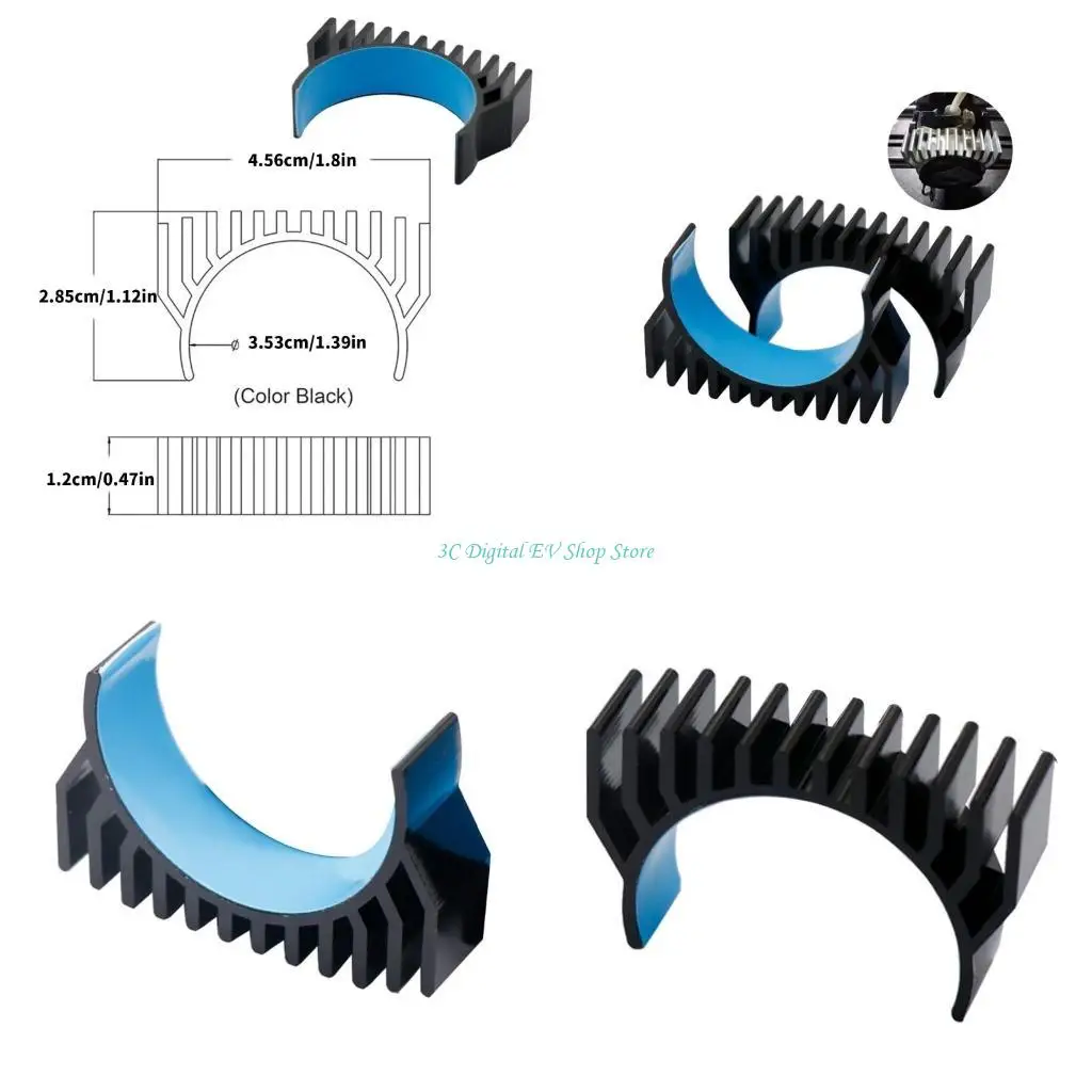 

E74D Aluminum Heatsink For 36mm K1C Extruder Motor Cooling Efficiency Heat Sink