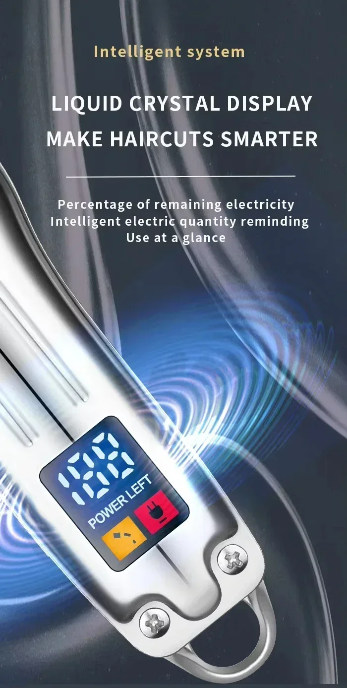 Kemei KM-678 KM-2024 KM-2628 Professionelle elektrische Haarschneidemaschine Bartschneidemaschine wiederaufladbare Herrenrasierer Haarschneider Kit – Detail 17