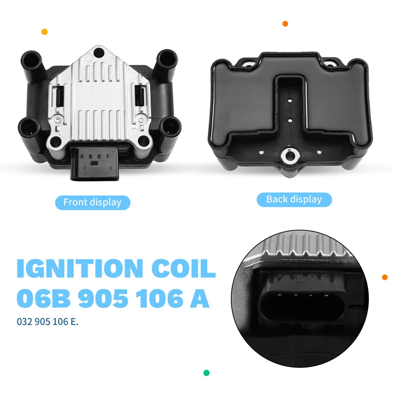 

03F905409C 032905106E Car Ignition Coil Ignition Cable Kit For A1 A3 VW BEETLE CADDY POLO 1.2T