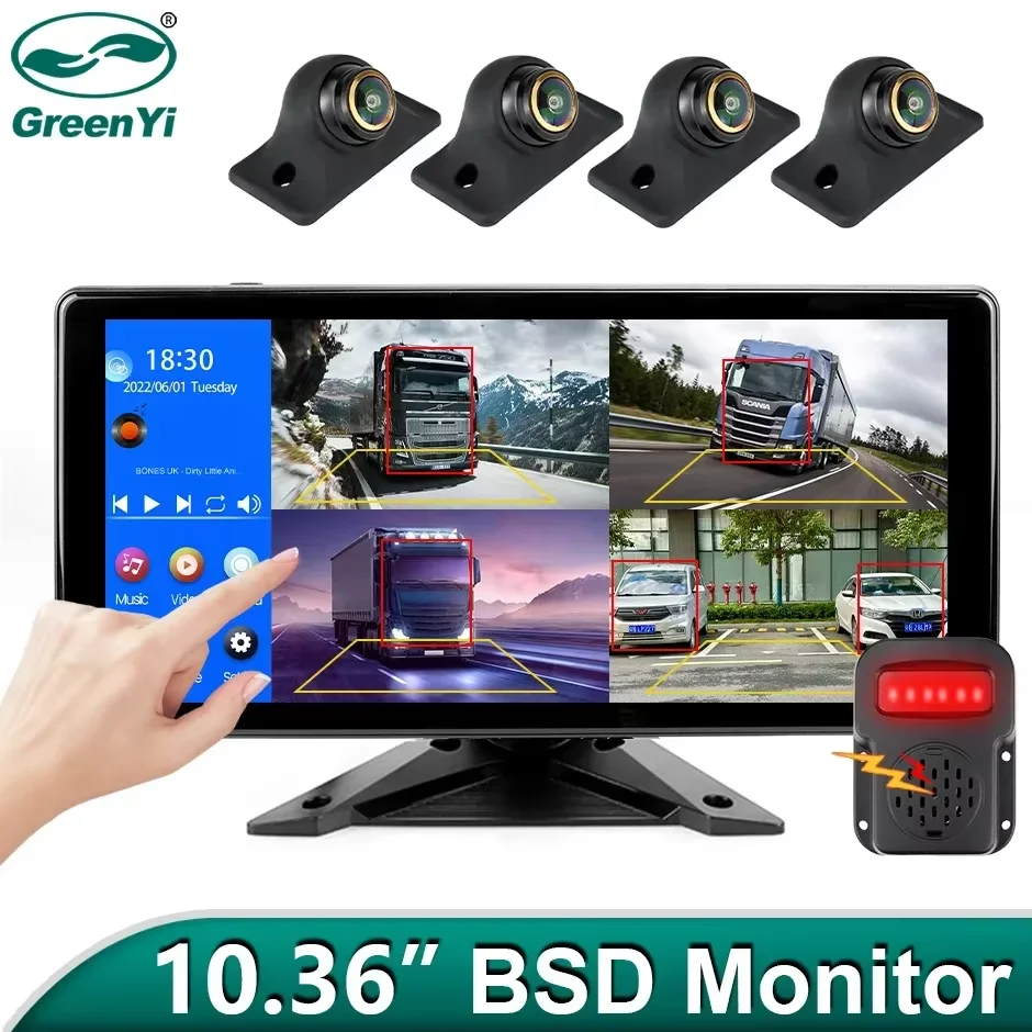 Monitor Split Screen für Fahrzeuge: Warum dieser 10,36-Zoll-Touchscreen mit 4-Kanal-Split-Screen-Display die beste Wahl für Bus- und Wohnmobil-Fahrer ist