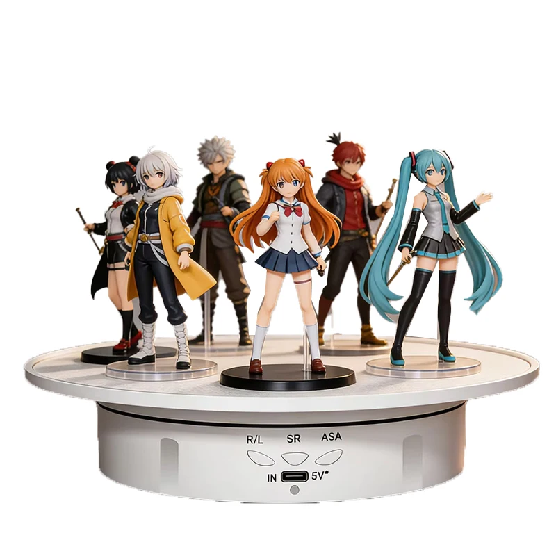 New 200mm 3 Speeds Photography Rotating Display Stand 360 Electric Rotating Product Display Turntable For Video Shooting