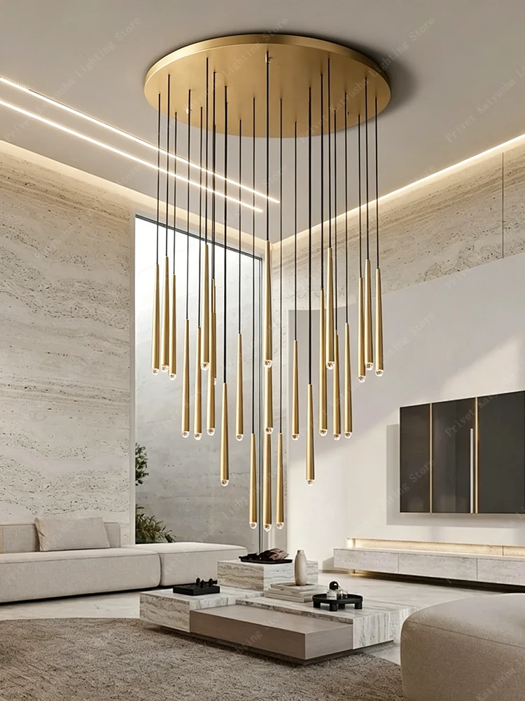 

Postmodern Bronze Water Drop Crystal Ceiling Chandelier Classical Small Hanglamp Living Room Decor Lustres