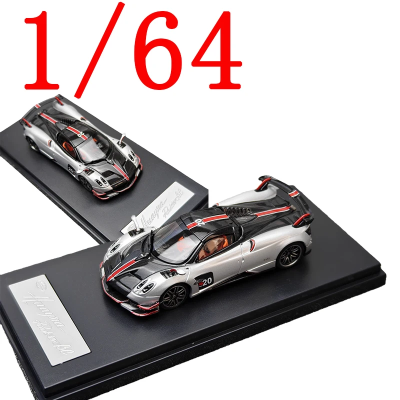 

LCD Diecast 1/64 Scale Pagani Alloy Model Cars Pagani Huayra BC Silver Play Vehicles Toys for Boys Gift Original Box