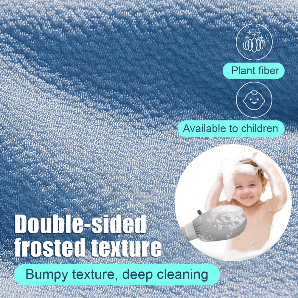 2/4pcs Back Exfoliating Gloves Body Scrub Sponge Skin Massage Gloves Durable Body Deep Cleansing Towels for Exfoliating DeadSkin