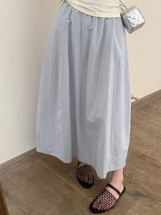 

Laid-back Style High Waist Casual Skirt plus Size Summer Fashion Slimming Midi Skirt Comfortable Loose Fit And Pear Bod...