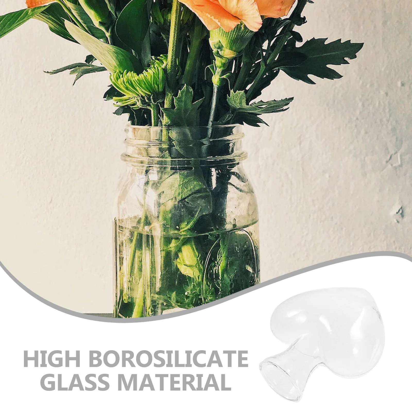 

3 Pcs Plant Pot Vase for Decor Desktop Planter Home Decoration Household Heart Shaped Small