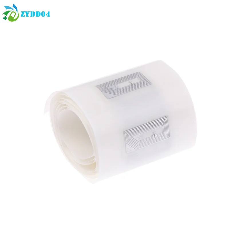 ●50Pcs NFC Chip Ntag213 Sticker Wet Inlay 11x21MM 13.56MHz Label Tag 213 Anti-counterfeiting Label Electronic Label