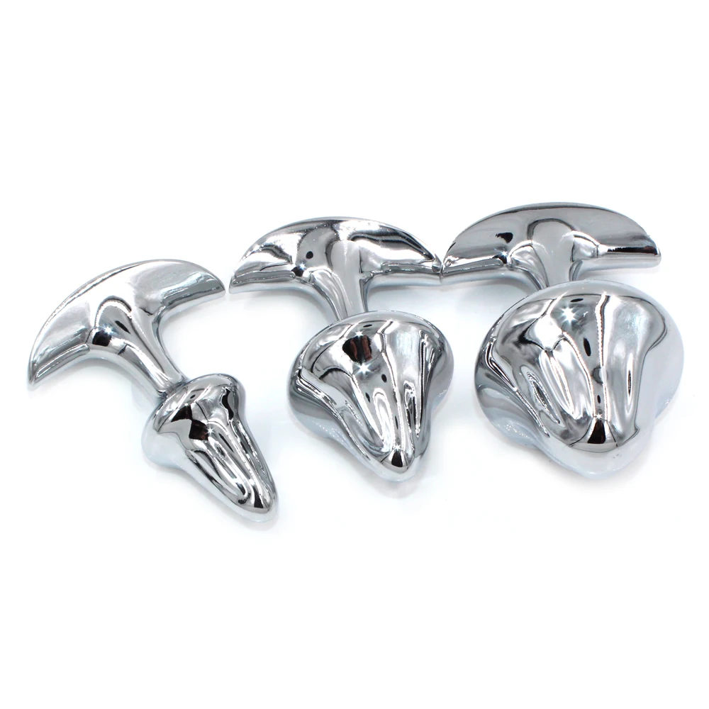 Mushroom Metal Butt Plug Sphincter Training Anal Dilator Massager_voghion.com