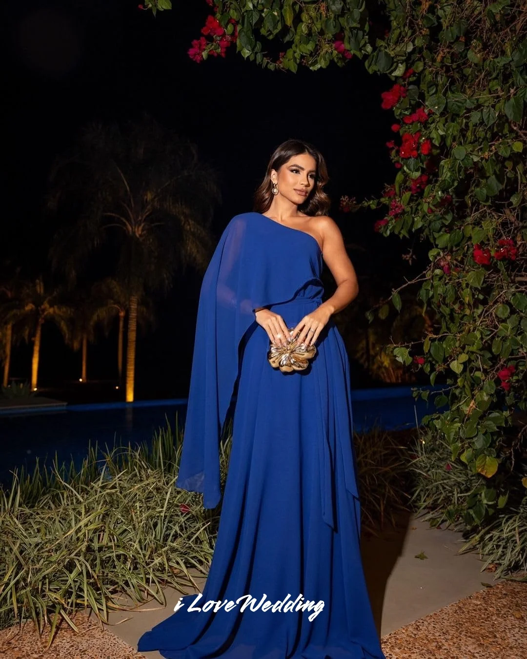 Zielone suknie wieczorowe na jedno ramię 2025 szyfonowa plisowana linia A na specjalne okazje tren typu Sweep sukienka dla gościa weselnego dostosowana