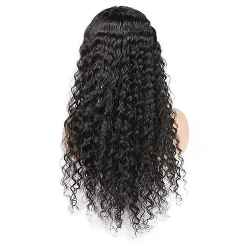 Deep Wave Lace Front Wigs Human Hair Pre Plucked 13x4 HD Curly Wig Human Hair 26 Inch Curly Lace Front Wig Human Hair