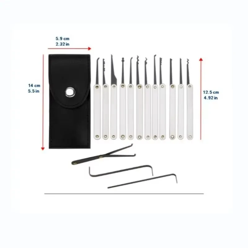 3Lot IN 1  Unlocking Lock Pick Set Key Extractor Padlocks Kit Locksmith Pick Training Kit Pin Broken Key Hand Tool Locksmith