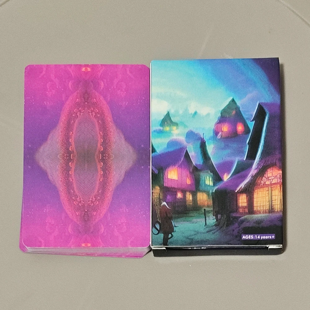 10*6.5cm The Nordic Tarot Deck 22 Cards with Rune Symbols, Atmospheric Fantasy Art for Divination & Spiritual Growth