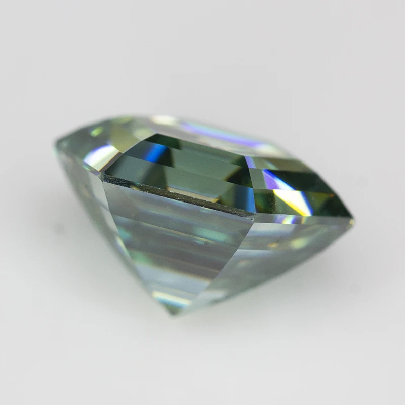 

Never Fade Green Hexagon Shape Moissanite Stone Special cut Lab Diamond Pass Diamond Tester with GRA Certificate