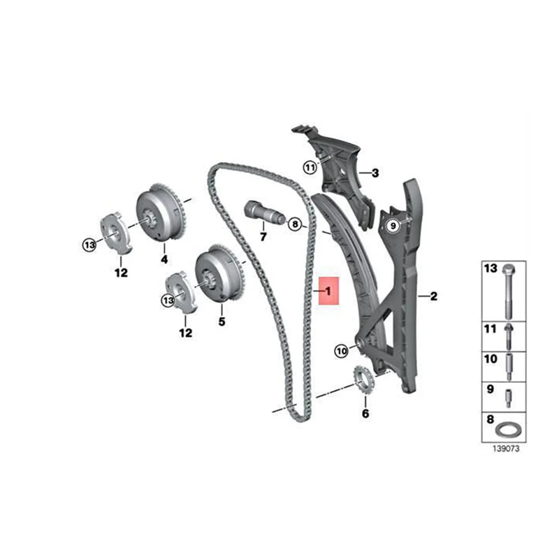 

Trending 11318618317 N14 Engine Timing Chain For BMW E90 E60 E71 E81 E82 E61N N43 N54 E87N Mini Cooper R55 R56 R57 R58 R60 Parts
