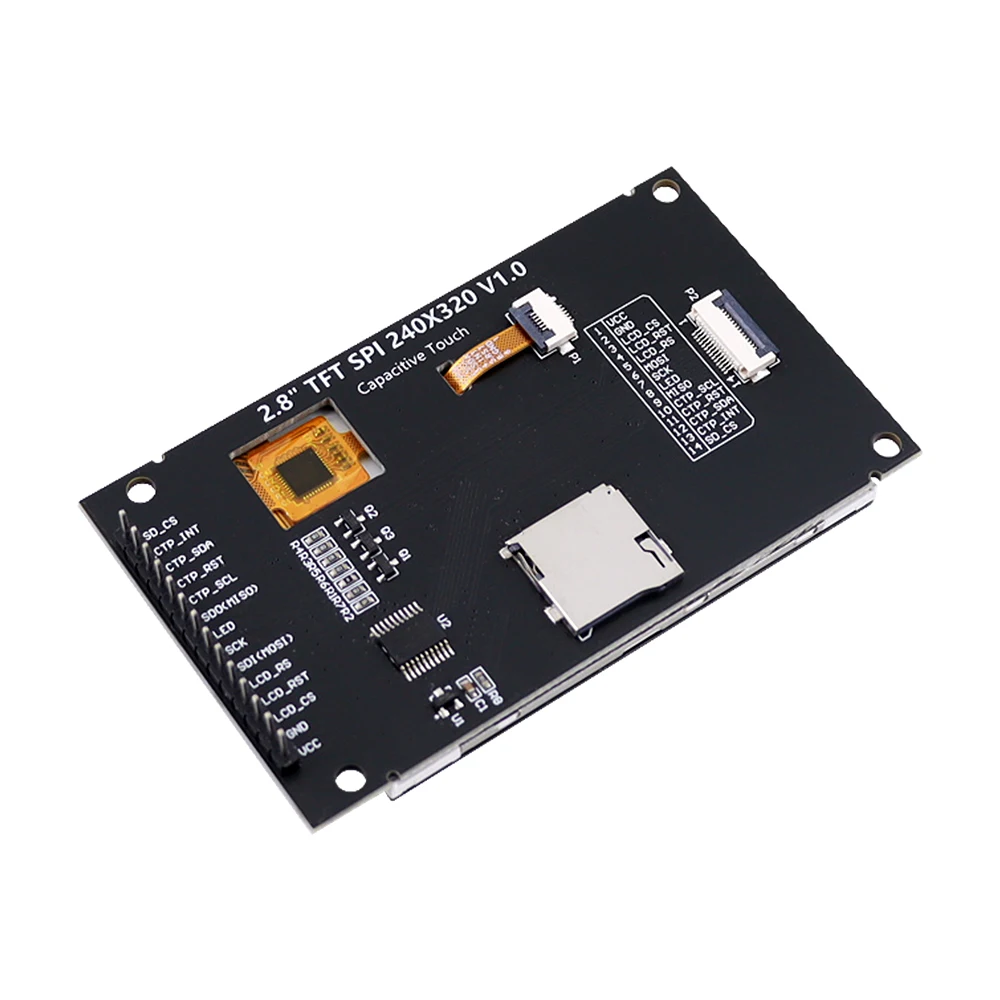 Elecrow 2.8 inch SPI Module IPS TFT Capacitive Touch Screen 240x320 Driver ILI9341 for Consumer Electronics Industrial Fields view 3