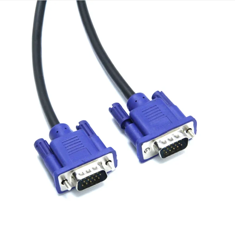 VGA To VGA Cable 15 Pin Male To Male Video Extension Converter Connector for Computer Monitor Screen Projector PC TV Adapter