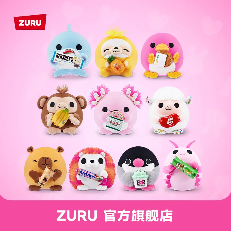 Genuine Zuru Snackles Plush Pet Snack Series Cushion Pillow Toy Room Decoration Birthday Gift Cute Healing Ornament