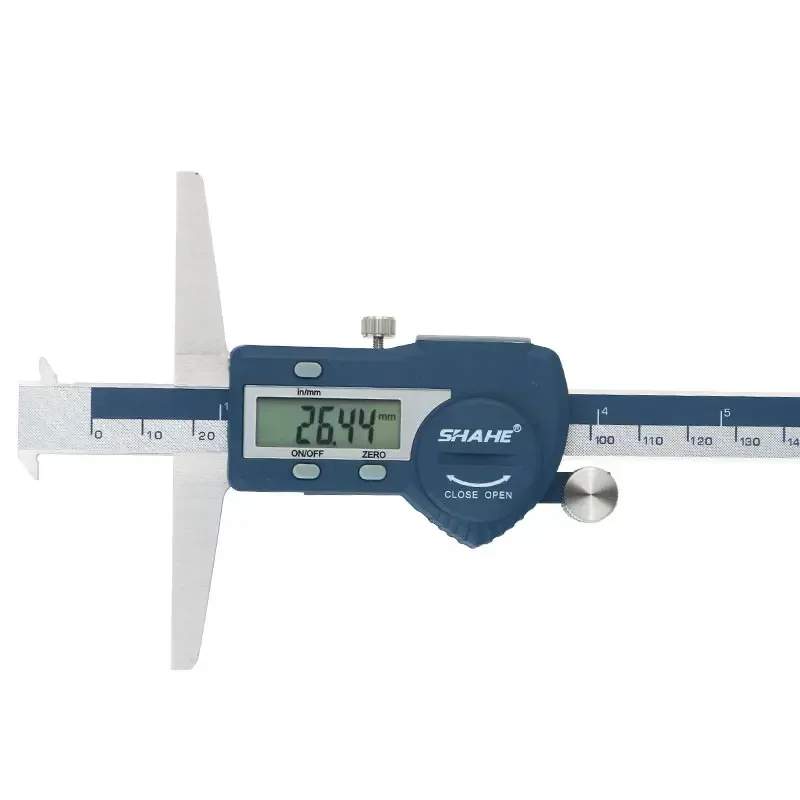 SHAHE 150/200/300mm LCD Digital Electronic Vernier Caliper Stainless Steel Double Hooks Depth Calipers Paquimetro Digital