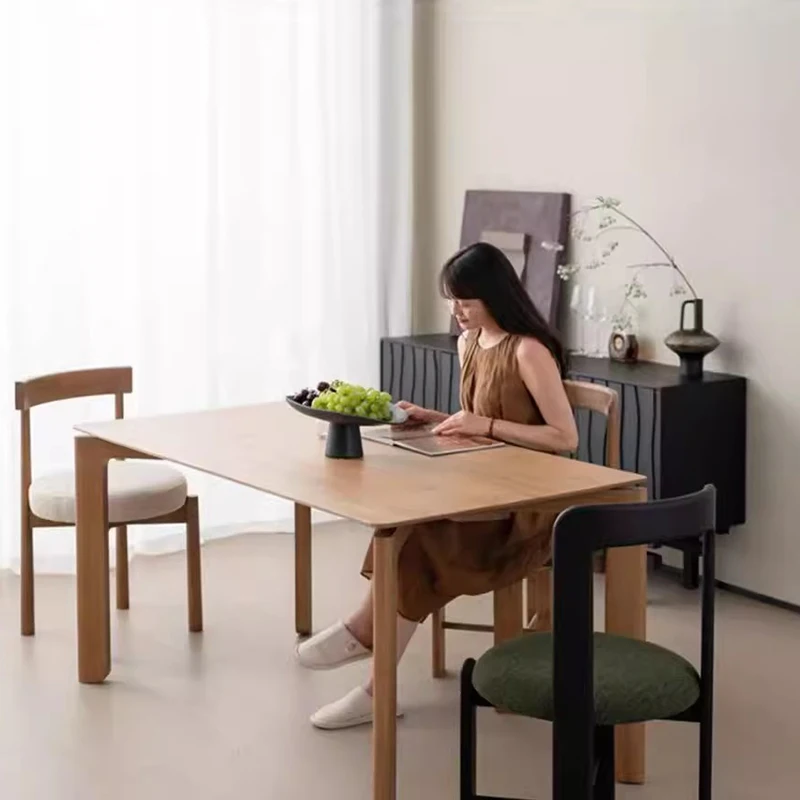 Study Writing Dining Table Designer Conference Wood Modern Dining Table Desk High Extendable Chairs Muebles Office Furniture