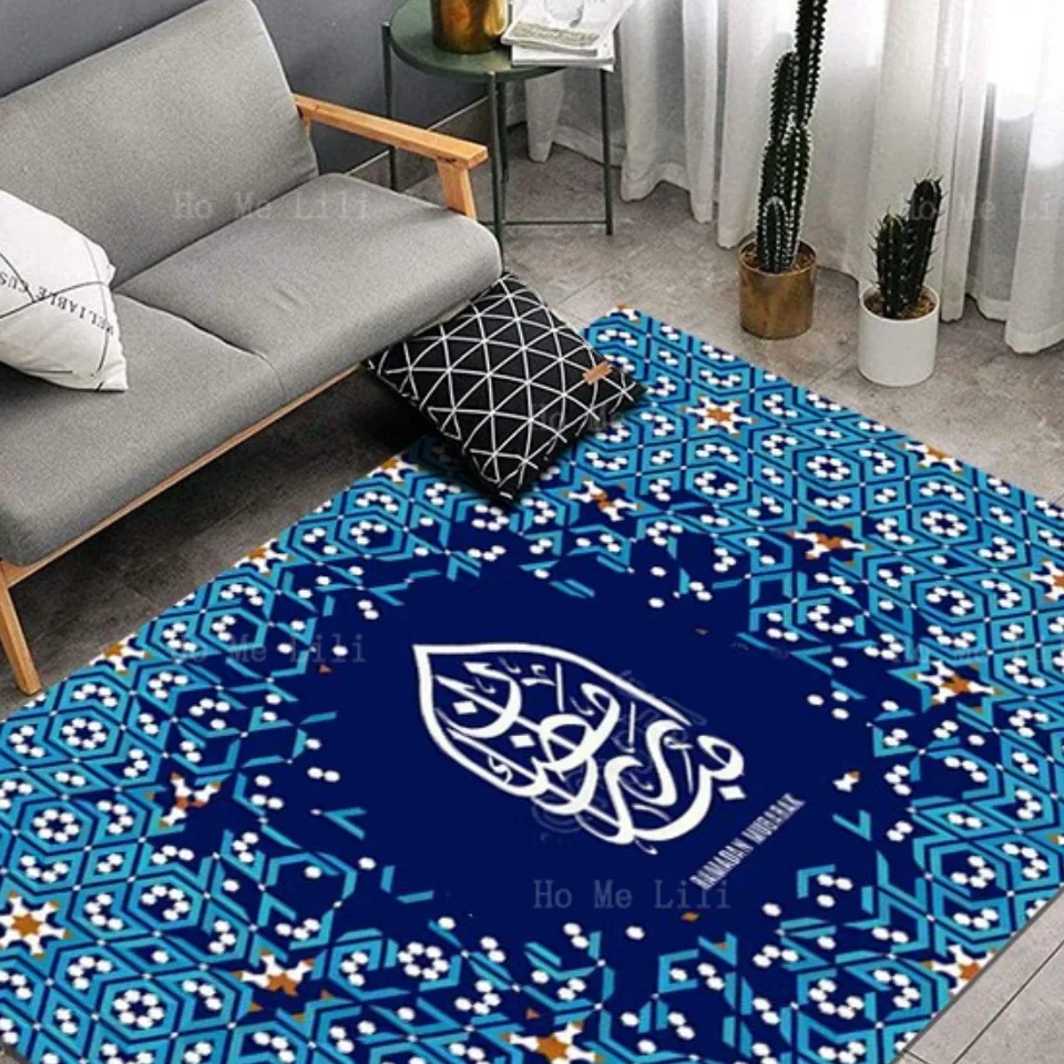 Arabic Seamless Pattern Traditional Islamic Background Non Slip Flannel Floor Rugs By Ho Me Lili