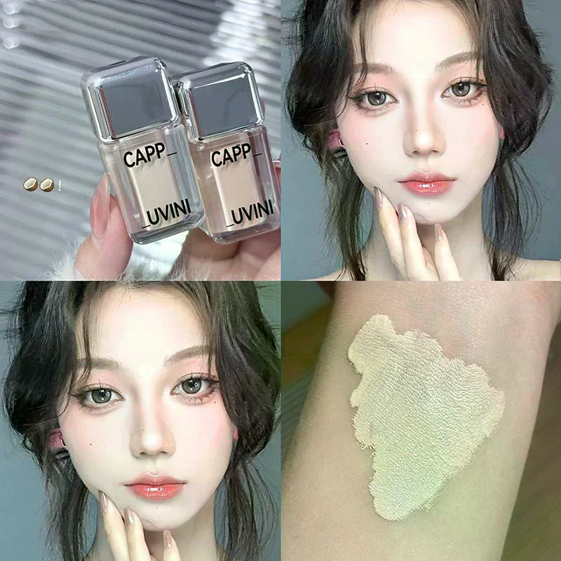 Cappuvini Bright White Liquid Concealer Oil Control Full Coverage Pores Dark Circles Foundation Cream Facial Makeup Cosmetics