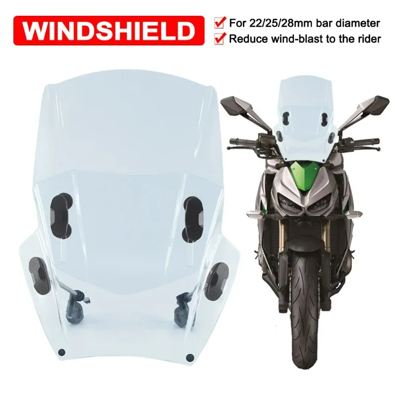 

Аэродинамическое универсальное ветровое стекло Double Bubble для Yamaha MT07 MT09