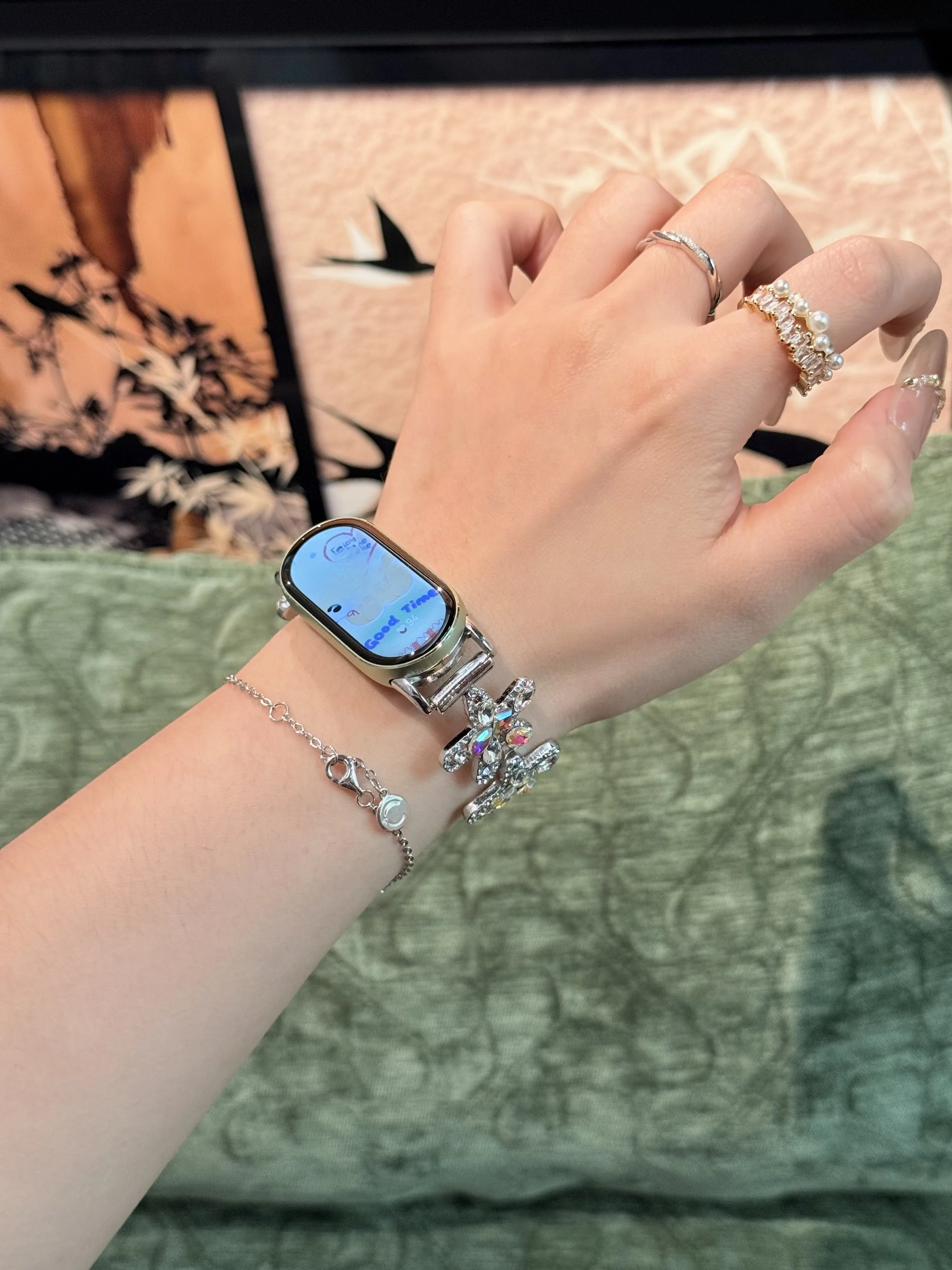 

Star Aurora Diamond Strap Suitable Xiaomi Band 8Pro/9Pro，For Mi band 3/4/5/6/7，8/8NFC/9/9NFC/10/10NFC，For Redmi Watch5/4