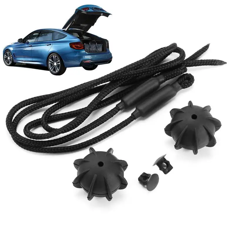 

2PCS Car Parcel Shelf String Tear Resistant Shelf String Strap Car Tailgate Trunk Parcel Shelf String Cord Tonneau Cover Strap